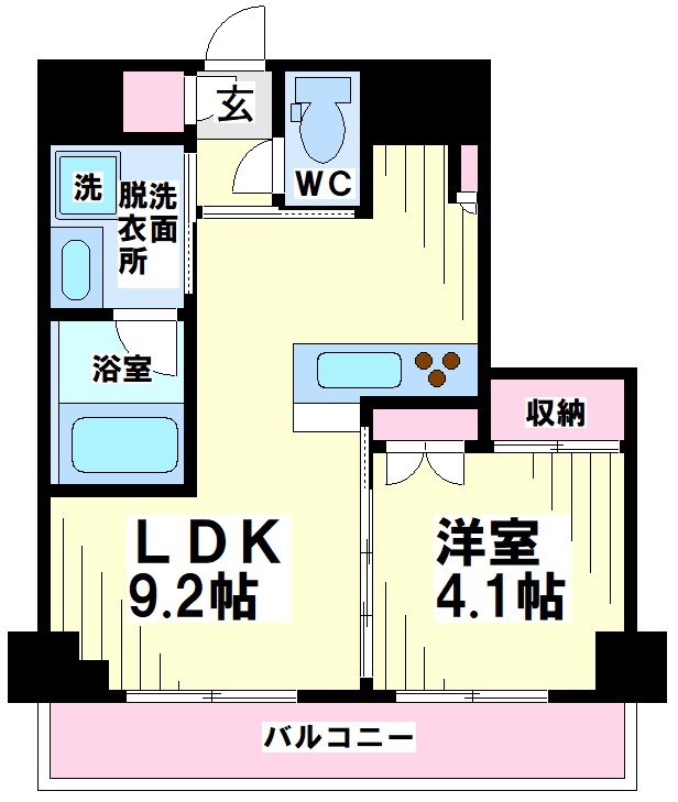 AXAS渋谷笹塚  間取り