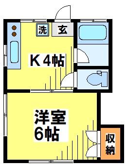 コーポみちのく 202号室 間取り