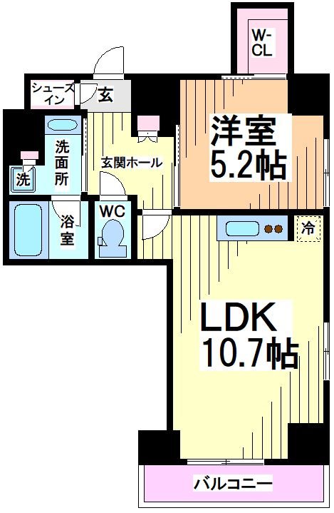 レジディア笹塚Ⅲ  間取り
