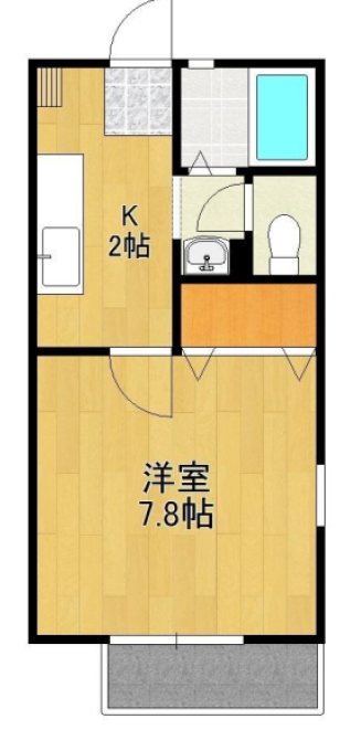 ドエル弐番館 204号室 間取り