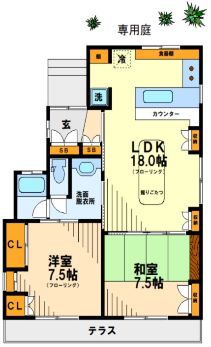 ハウスKM 間取り図