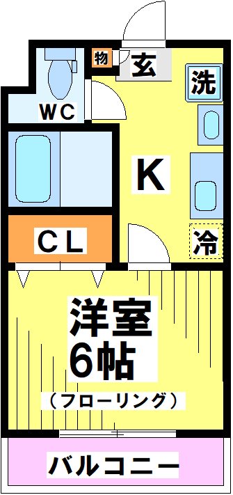 【サンパラッツオ弐番館】 間取り