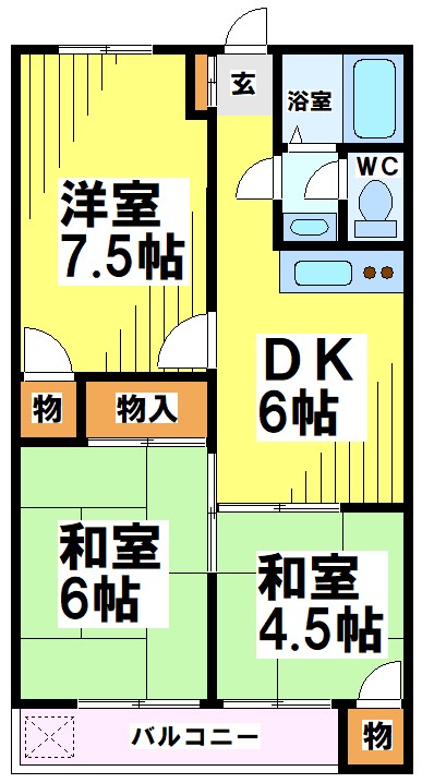 東京都府中市白糸台１丁目 間取り