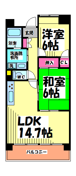 東京都調布市飛田給１丁目 間取り