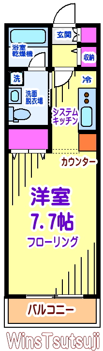 カーサ・デ・ソル 102号室 間取り