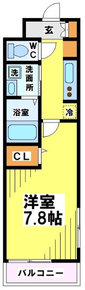 マイユクール  203号室 間取り