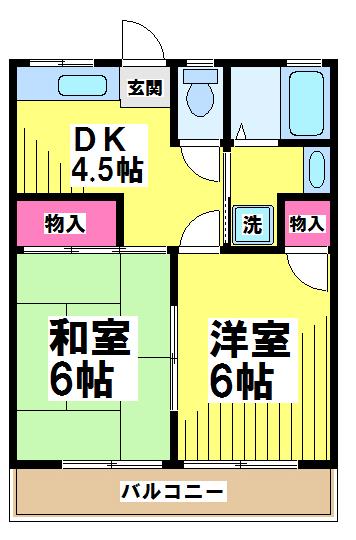 ヒカリハイツⅡ 間取り