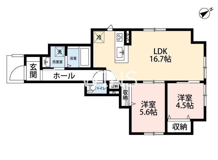 福岡県福岡市中央区警固２丁目 間取り