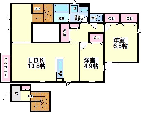 MOCX南台テラス 間取り