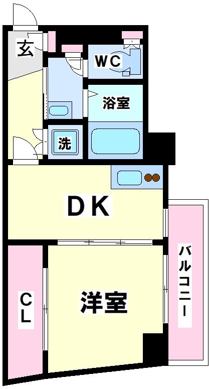 シャンブル幡ヶ谷 間取り
