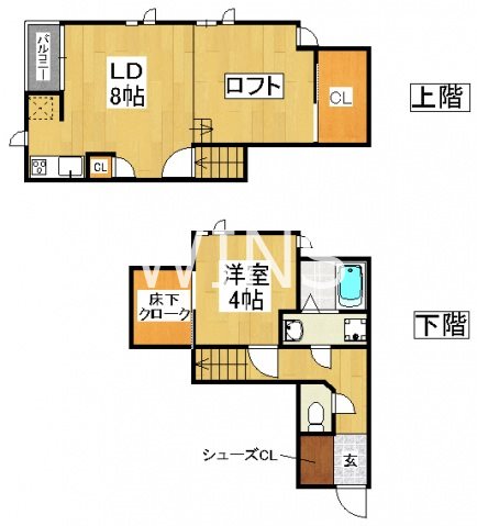 福岡県福岡市博多区千代４丁目 間取り