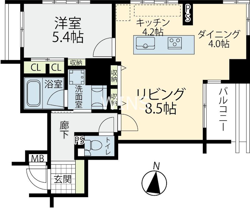 福岡県福岡市博多区千代３丁目 間取り