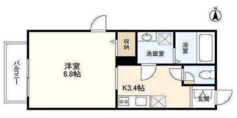 アンジェリカ  101号室 間取り