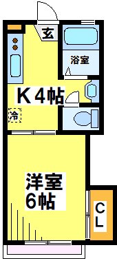 102号室 間取り