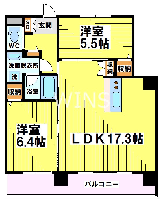 福岡県福岡市博多区博多駅南２丁目 間取り