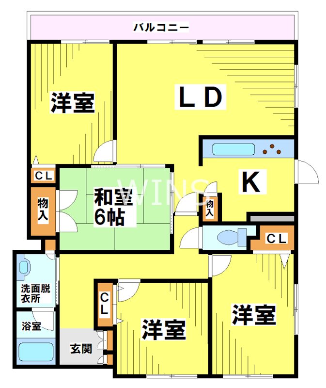 サンリヤン昭和町Ⅱ 間取り図