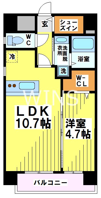 福岡県福岡市博多区千代１丁目 間取り