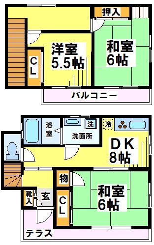 西つつじケ丘1丁目戸建（当社限定物件） 間取り図