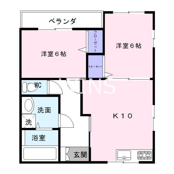 福岡県福岡市東区筥松３丁目 間取り