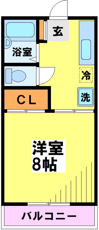 ヤングハイムA棟 202号室 間取り