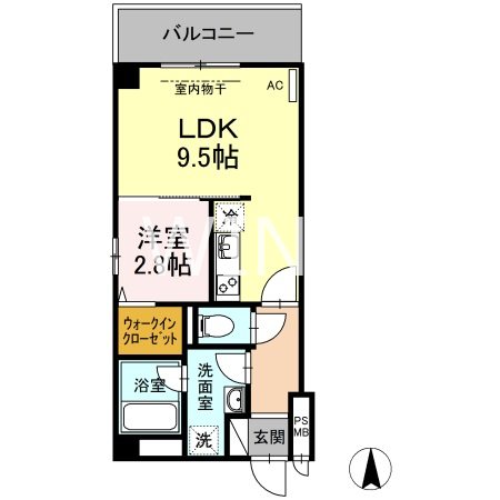 福岡県福岡市博多区博多駅南１丁目 間取り