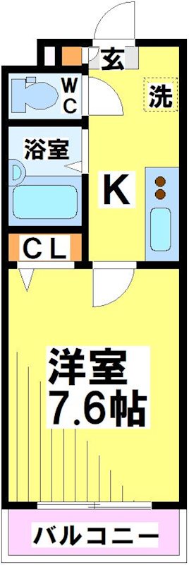 アンソレイユ 105号室 間取り