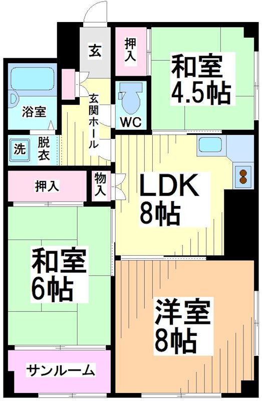パールハイツ笹塚　 間取り