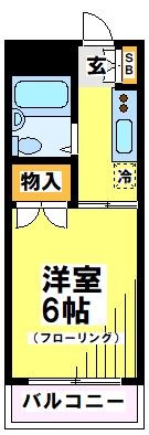 グリーントップⅪ  間取り