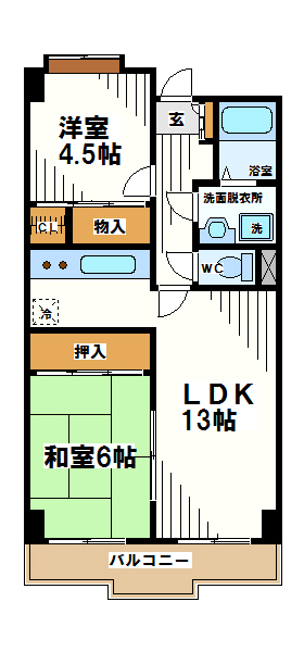 東京都世田谷区北烏山３丁目 間取り