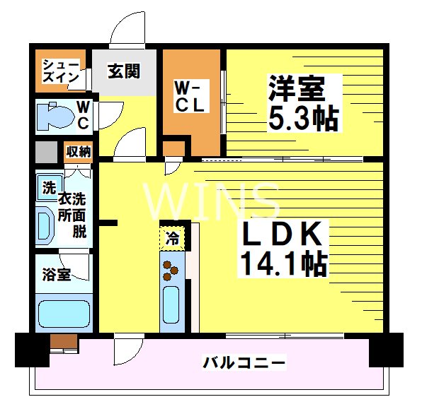 福岡県福岡市博多区博多駅前４丁目 間取り