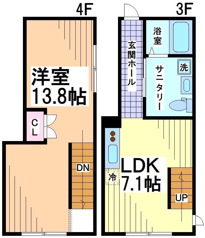 EXAM明大前 間取り図