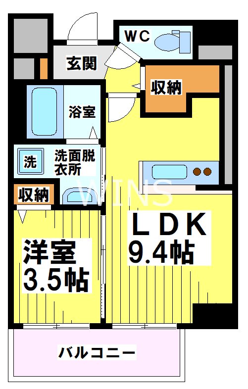 福岡県福岡市中央区薬院２丁目 間取り