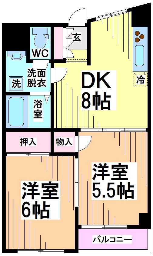 LANAI　COMFORT24  間取り
