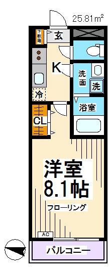 シュトラール赤堤 間取り図