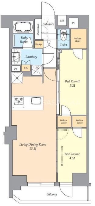 AIFLAT渋谷西原 間取り