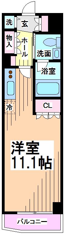レジディア幡ヶ谷 間取り