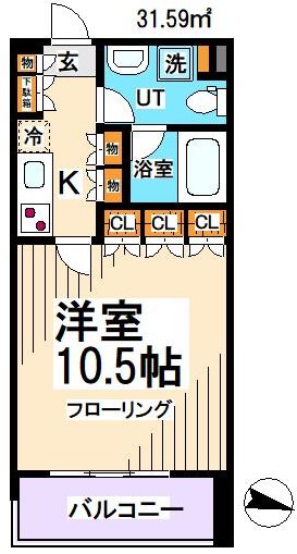 日神デュオステージ上北沢 間取り