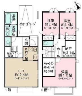 （仮称）世田谷区松原３丁目計画 間取り図