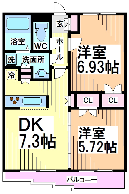 ラ・ファミーユ弐番館 間取り