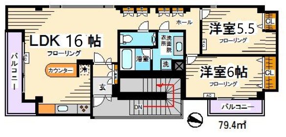 リリーフ浜田山 間取り