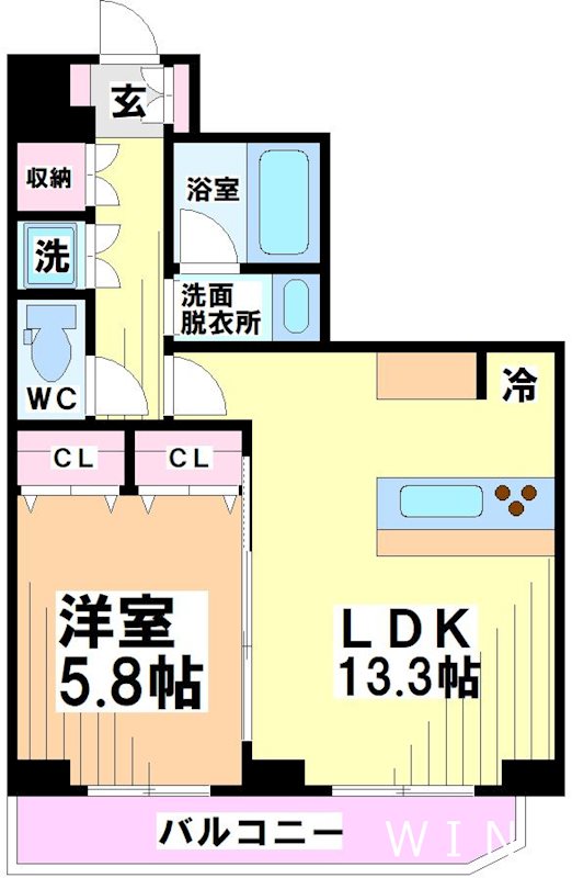 コンフォリア下北沢 間取り