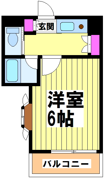 セントハイムつつじヶ丘弐番館 105号室 間取り