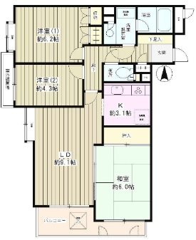 フラット浜田山B 間取り