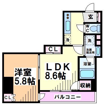 ケルスコート笹塚 間取り