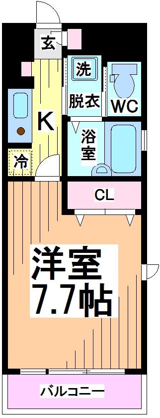 アボリアスコート笹塚イースト 間取り