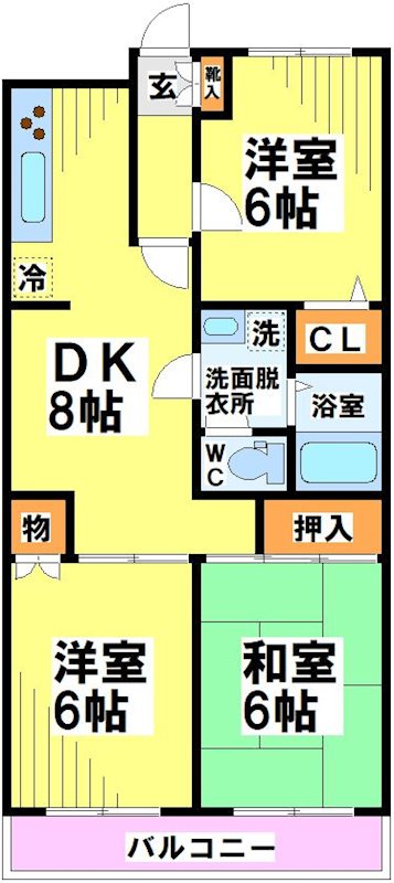 303号室 間取り