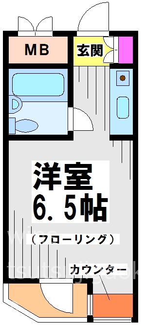 A303号室 間取り