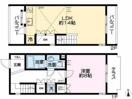 100号室 間取り