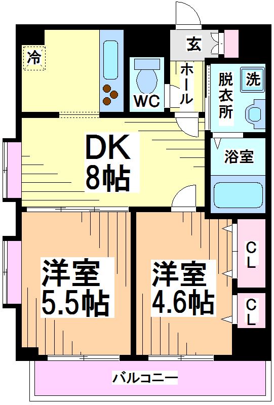 グランド・ガーラ幡ヶ谷EAST 間取り