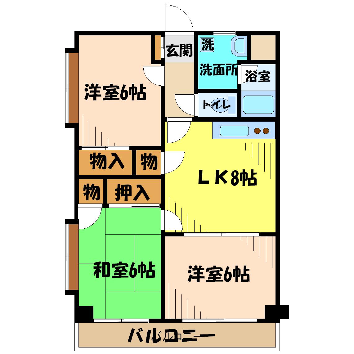 スプランドゥール国領 307号室 間取り